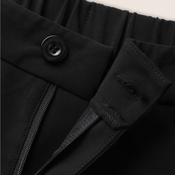 BloomChic Black Ankle Length Elastic Waist Women's Pants - Picture 5 of 11